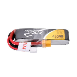 Baterías Lipo 2S 450mAh 75C 7.4V Tattu XT30 - Tamaño Largo Para Marco H