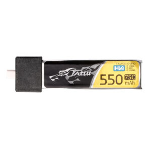 Juego De Baterías Lipo 1S 550mAh 75C 3.8V HV Con Conector BT 2.0 (5 Piezas)Tattu