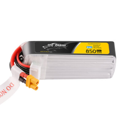 Batería Lipo 4s 850mAh 95C 15,2V Tattu HV con XT30 ** Aduana Nacional**