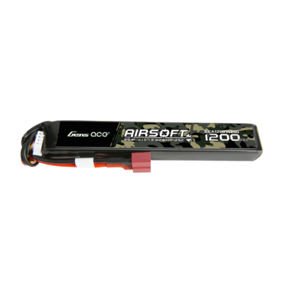 Batería Para Airsoft 3S 11,1 V 25 C Gens Ace 1200 MAh  Con conector Dean