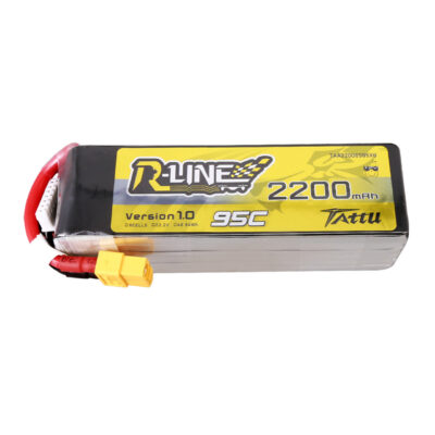 Batería Lipo 6s  2200mah 6S 95C 22.2V Tattu R-Line con conector XT60 **Aduana Nacional**