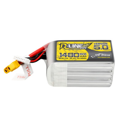 Batería Lipo 6S 1480mAh 150C 22,2V Tattu R-Line versión 5.0 con conector XT60 **BAJO PEDIDO**