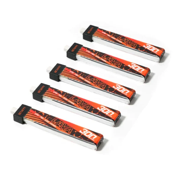 Batería BETAFPV LAVA 1S 300mAh 75C BT2.0 (5 piezas)**TRANSITO INTERNACIONAL** - Imagen 3