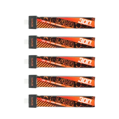 Batería BETAFPV LAVA 1S 300mAh 75C BT2.0 (5 piezas)**TRANSITO INTERNACIONAL**