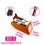 Batería Lipo CNHL MiniStar de 1800 mAh, 22,2 V, 6S, 120 C (máx. 240 C) conector XT60