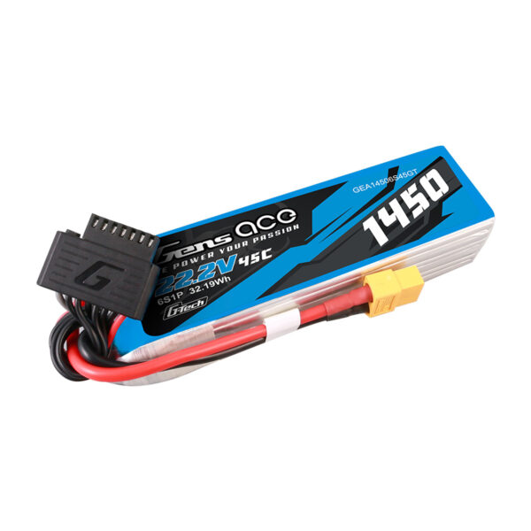 Batería Lipo 6S G-tech Gens ace de 1450 mAh, 45 C, 22,2 V y conector XT60 **Bajo Pedido** - Imagen 6