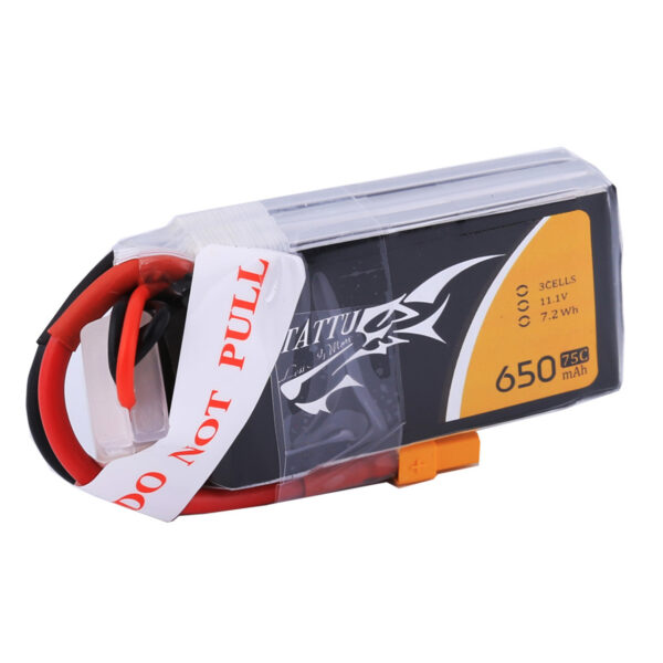 Batería Lipo 3S 11,1V Tattu 650mAh  75C conector XT30 - Imagen 6