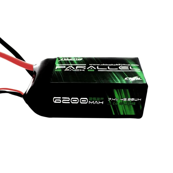 batería Lipo corta 2S CNHL P 6200mAh 7.4V 90C Paquete blando Parallel Series - Imagen 6