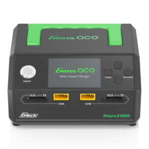 Cargador inteligente Gens ace iMars D1000 | Doble canal | CA 1000 W | G-Tech **BAJO PEDIDO**