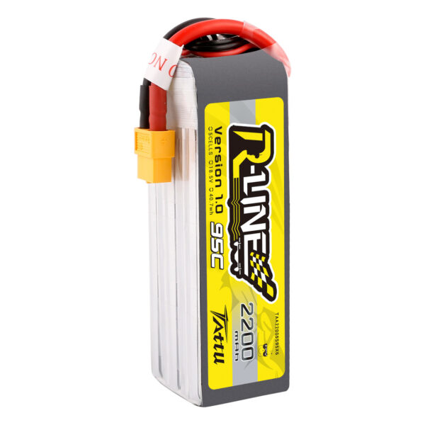 Batería Lipo 5S 2200 mAh 95 C 18,5V Tattu R-Line  XT60 para quad de 7 pulgadas - Imagen 3