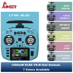 Gimbals Jumper T15 ELRS de 1 W y 2,4 GHz con sensor HALL VS-M y pantalla táctil HD de 3,5" con transmisor RC EdgeTX (color a elegir)**BAJO PEDIDO**