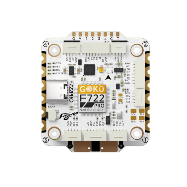 Stack. Flywoo Goku F722 Pro V2 con controlador de vuelo F722 y ESC 4en1 55A AM32 128K - 30 x 30 mm **BAJO PEDIDO** - Imagen 3