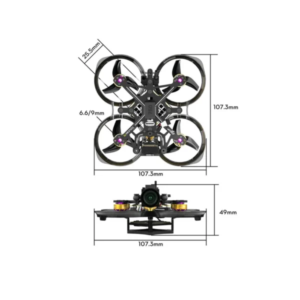 Dron Flywoo FlyLens 75 HD O4 2S Micro FPV - ELRS 2,4 GHz Código R6-13898**BAJO PEDIDO** - Imagen 5