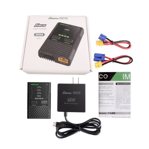 Cargador de batería Gens Ace iMars mini G-Tech de 60 W con adaptador de alimentación USB-C **BAJO PEDIDO** - Imagen 6