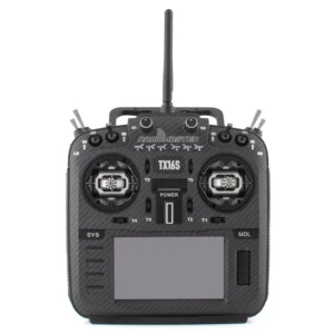Transmisor RC RadioMaster TX16S MKII MAX EdgeTX con estabilizadores Hall AG01 - Fibra de carbono negra ELRS **BAJO PEDIDO**