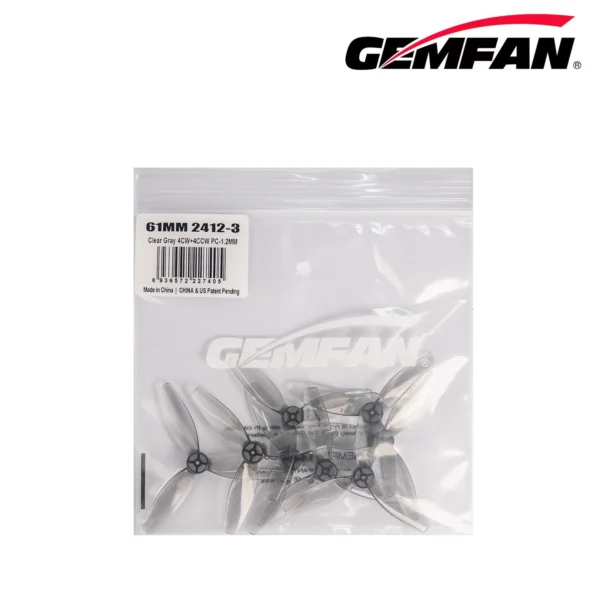 Hélice Gemfan 1,2" 2412-3 PC, de tres palas, eje de 1,5 mm - Imagen 3