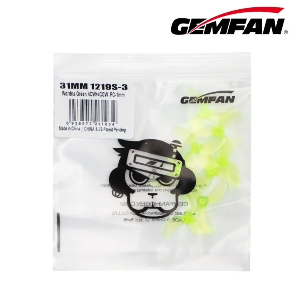 Helices Gemfan 1219S-3 1 mm para microdrone - Imagen 2