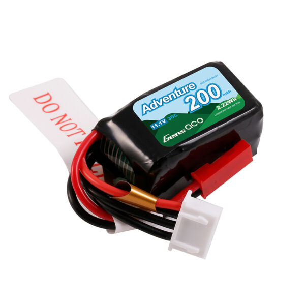 Batería Lipo 200 mAh, 3S, 11,1 V, 30 C y conector JST Gens ace - Imagen 4
