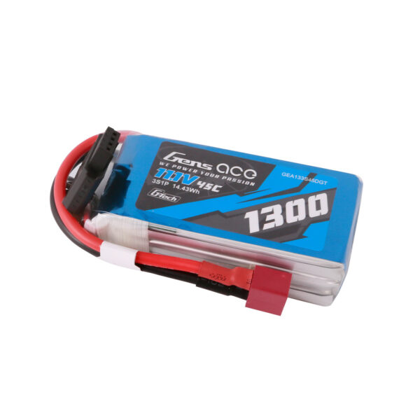 Batería Lipo G-Tech Gens ace de 1300 mAh, 3S, 11,1 V, 45 C y conector Deans **BAJO PEDIDO** - Imagen 4
