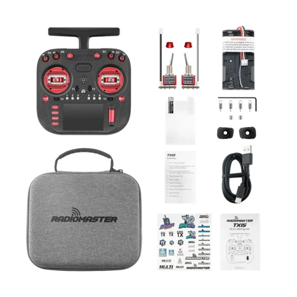 RadioMaster TX15 MAX ELRS M2 2.4GHz/900MHz Pantalla táctil de 3.5 pulgadas AG02 Controlador de radio con estabilizadores **BAJO PEDIDO** - Imagen 12