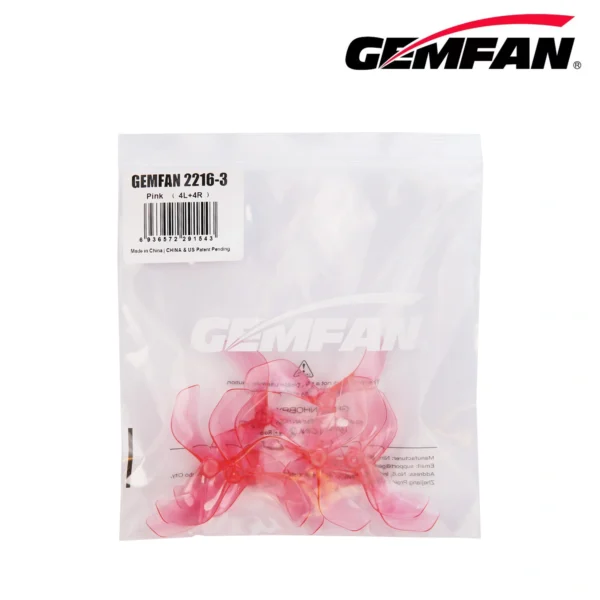 Hélices Gemfan 2216-3 para la unidad aérea DJI O3/O4 ideales para PAVO 20 - Imagen 9