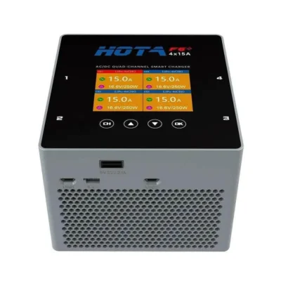 Cargador Inteligente HOTA F6+ 1000W 60A 1-6S AC/DC para 4 Baterias  