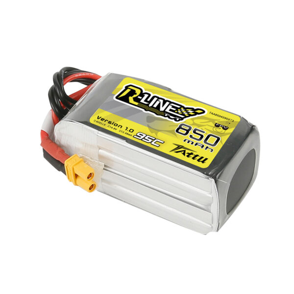 Batería Lipo 4s de 850 mAh, 95 C, 14,8 V y conector XT30 Tattu R-Line - Imagen 4