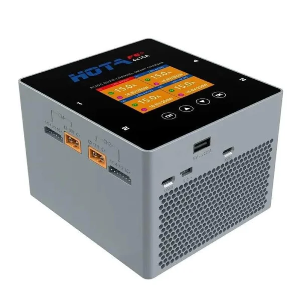 Cargador Inteligente HOTA F6+ 1000W 60A 1-6S AC/DC para 4 Baterias   - Imagen 4