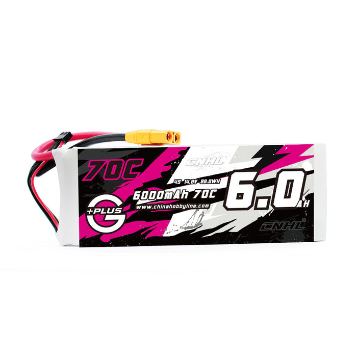 Batería Lipo 4S 6000mAh 14.8V 70C CNHL G+Plus con conector XT90 ** Bajo Pedido** - Imagen 7