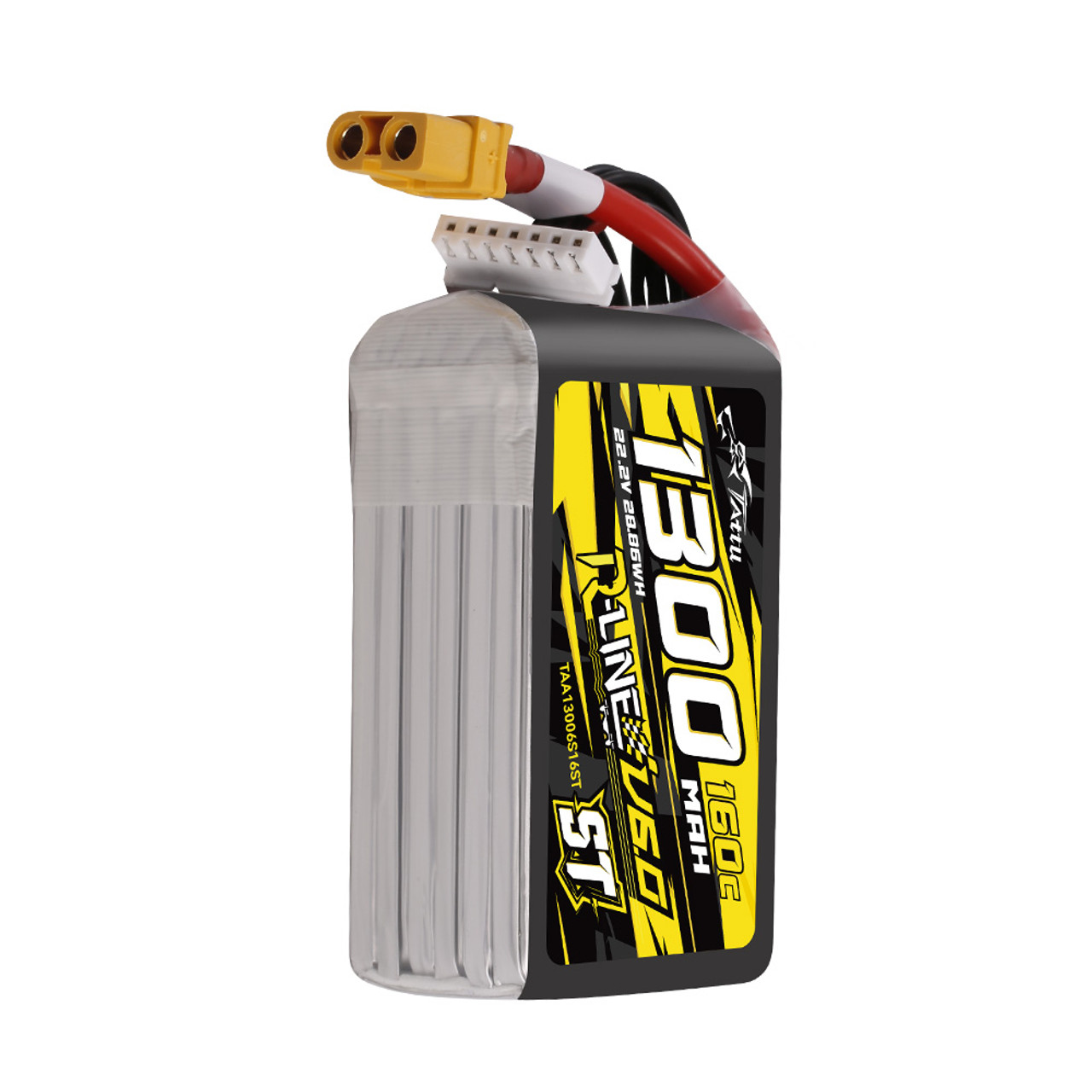 batería Lipo Tattu 6S 1300mAh 160C 22.2V R-Line Versión 6.0 ST con conector XT60 - Imagen 3