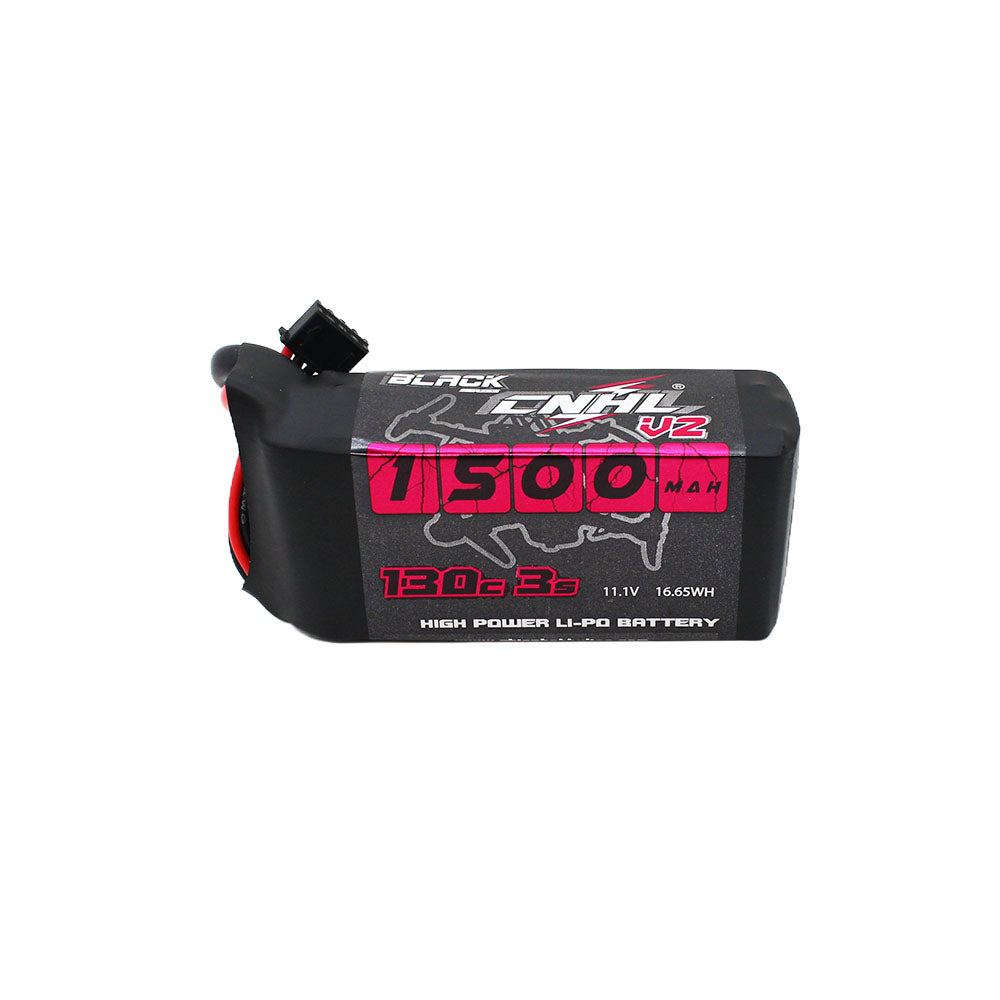 Batería Lipo 3S 1500mAh 11.1V 130C CNHL Serie Negra V2.0 1 con Conector XT60 - Imagen 6