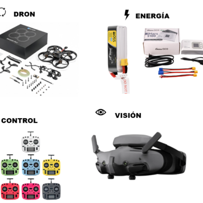 Combo Ultra-Cinematic: Pavo20 Pro + Boxer Crush Radio Controller M2 y Control Táctil+DJI Goggles 3