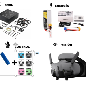 Combo Ultra-Cinematic: Pavo20 Pro +EdgeTX15 y bateria 18650- 3500mah 3.7v+DJI Goggles 3