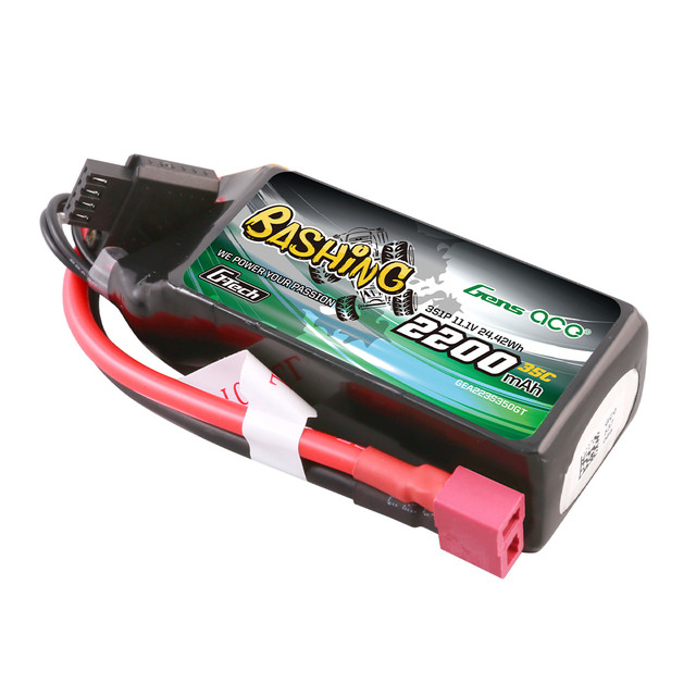 Batería Lipo Gens ace de 2200 mAh, 3S, 11,1 V, 35 C, Bashing G-tech, con conector Deans - Imagen 3