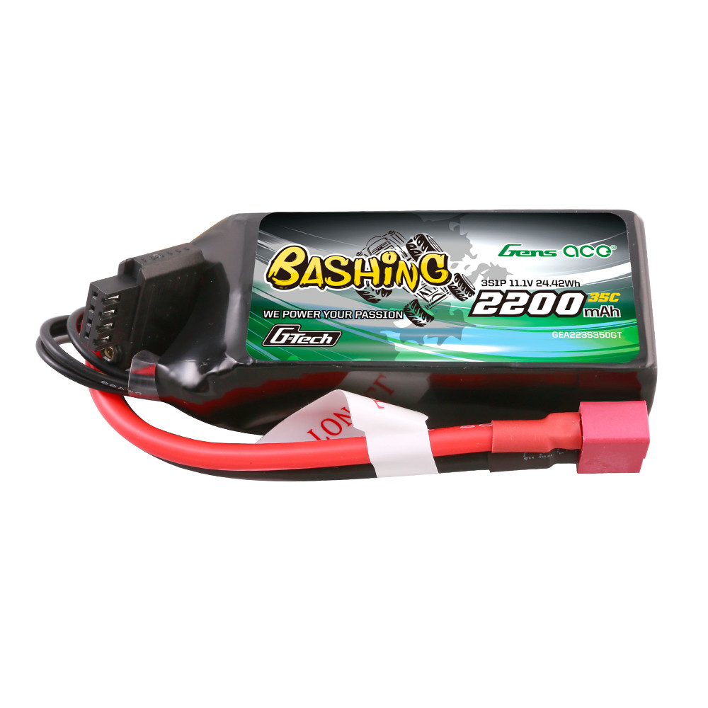 Batería Lipo Gens ace de 2200 mAh, 3S, 11,1 V, 35 C, Bashing G-tech, con conector Deans - Imagen 2