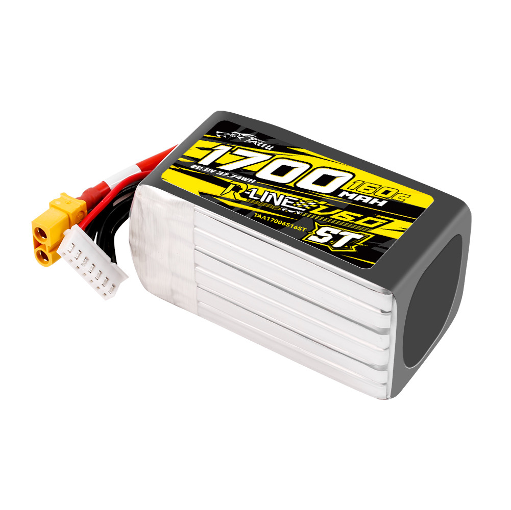 baterías 6S 1700mAh 160C 22.2V ST Lipo con conector XT60 Tattu R-Line Versión 6.0 - Imagen 4