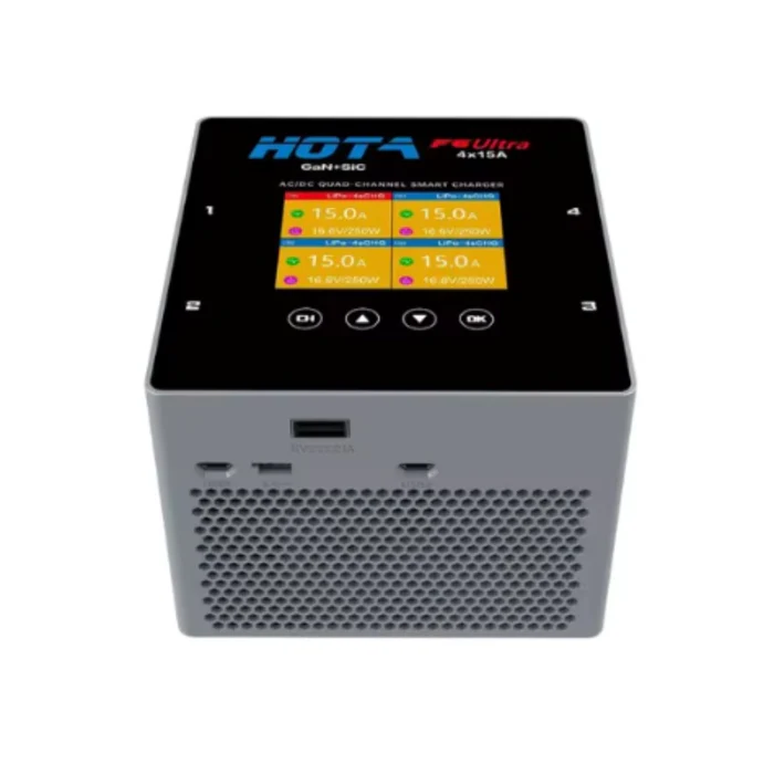 Cargador inteligente Para 4 Baterias HOTA F6 Ultra de 1000 W GaN+SiC - Imagen 3