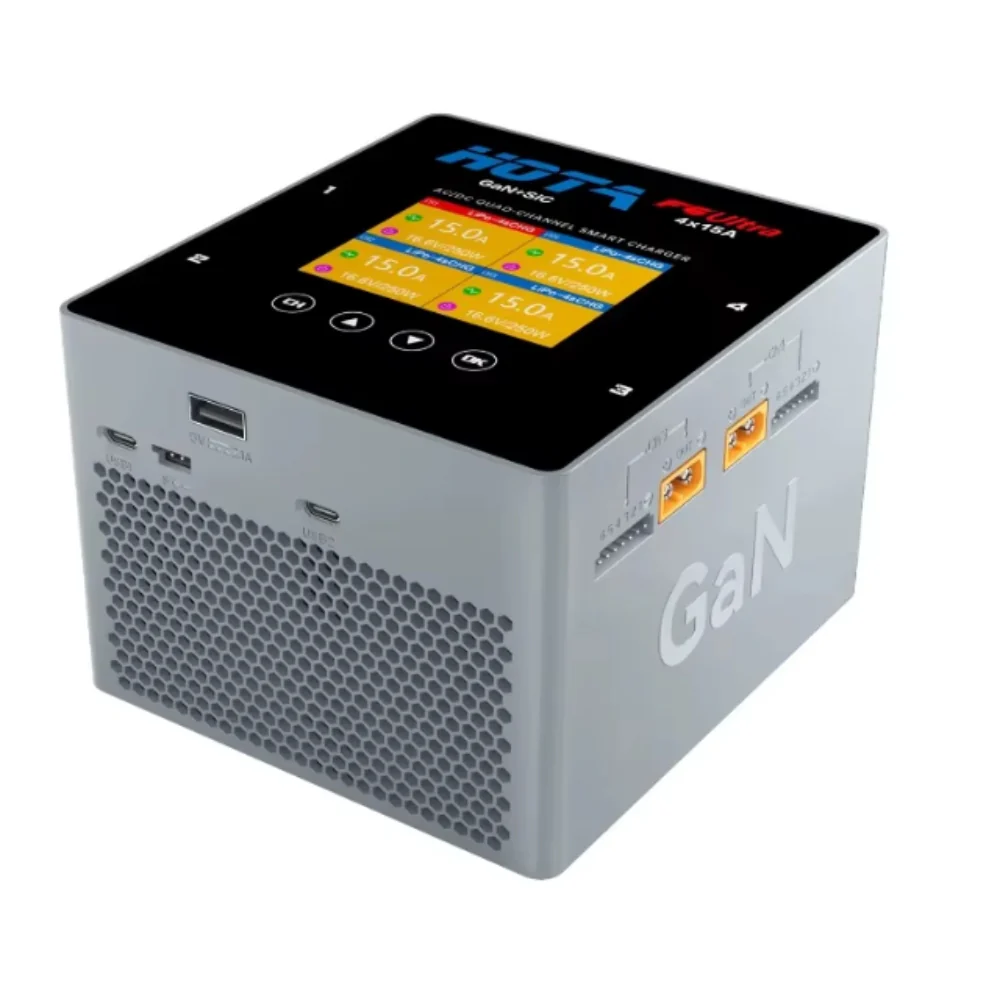 Cargador inteligente Para 4 Baterias HOTA F6 Ultra de 1000 W GaN+SiC - Imagen 6