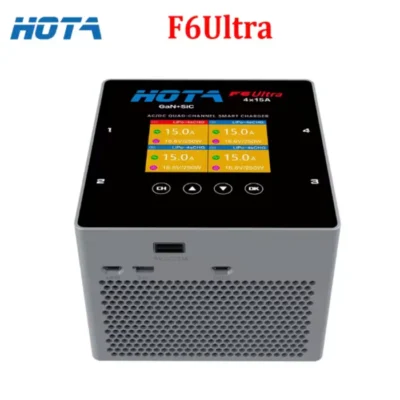 Cargador inteligente Para 4 Baterias HOTA F6 Ultra de 1000 W GaN+SiC
