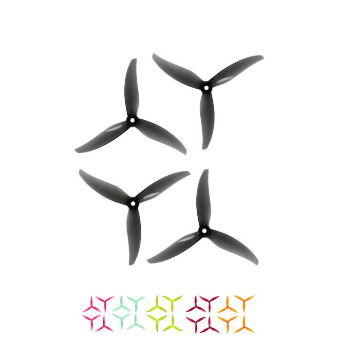 Hélices Gemfan Proxy 5127.5 de 3 Palas para Dron FPV (Set de 4)