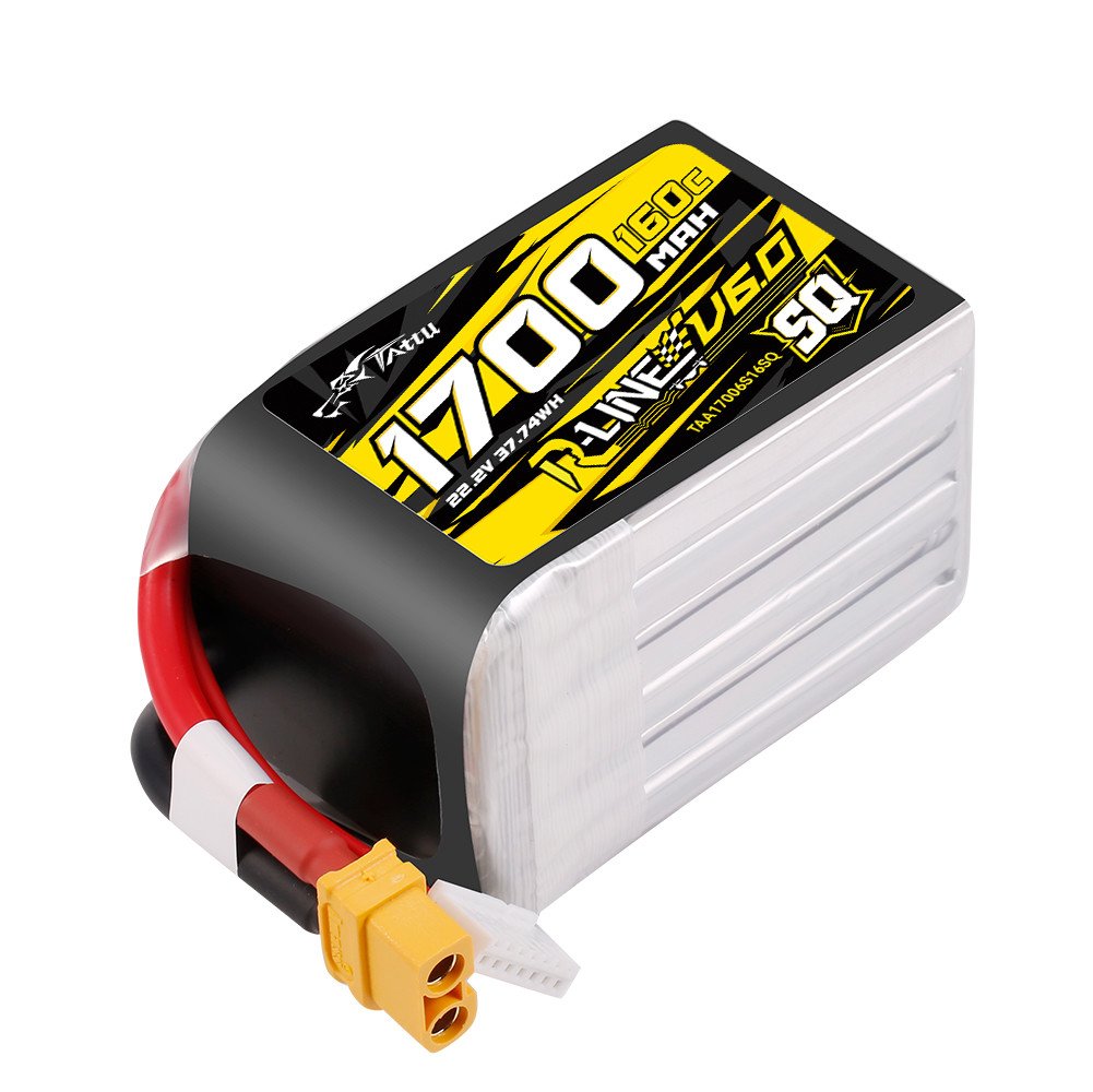 Etiqueta de la batería Lipo 6S Tattu R-Line V6.0 1700mAh 160C