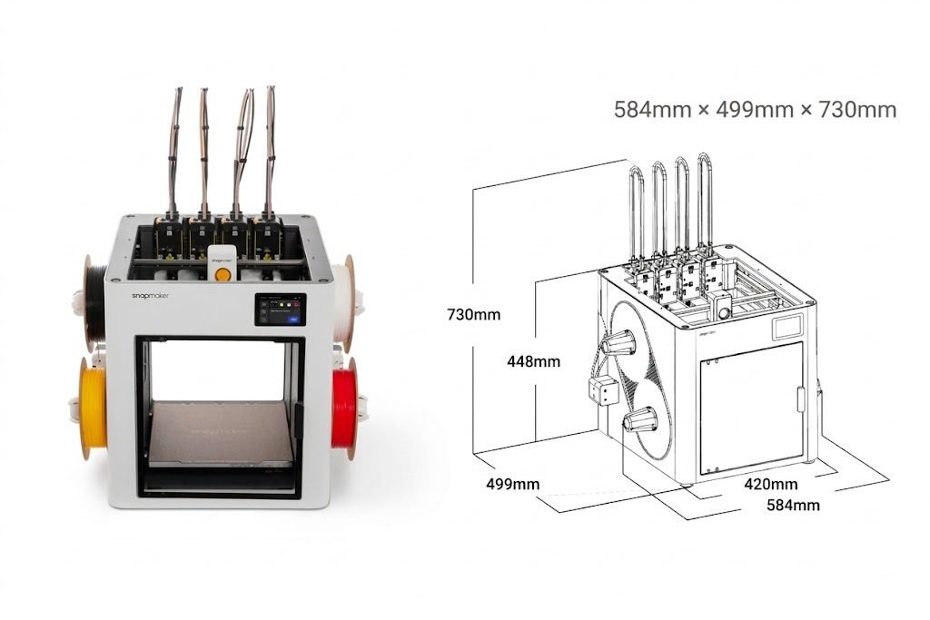 Snapmaker U1 Impresora 3D – Multi Filamento - Imagen 5