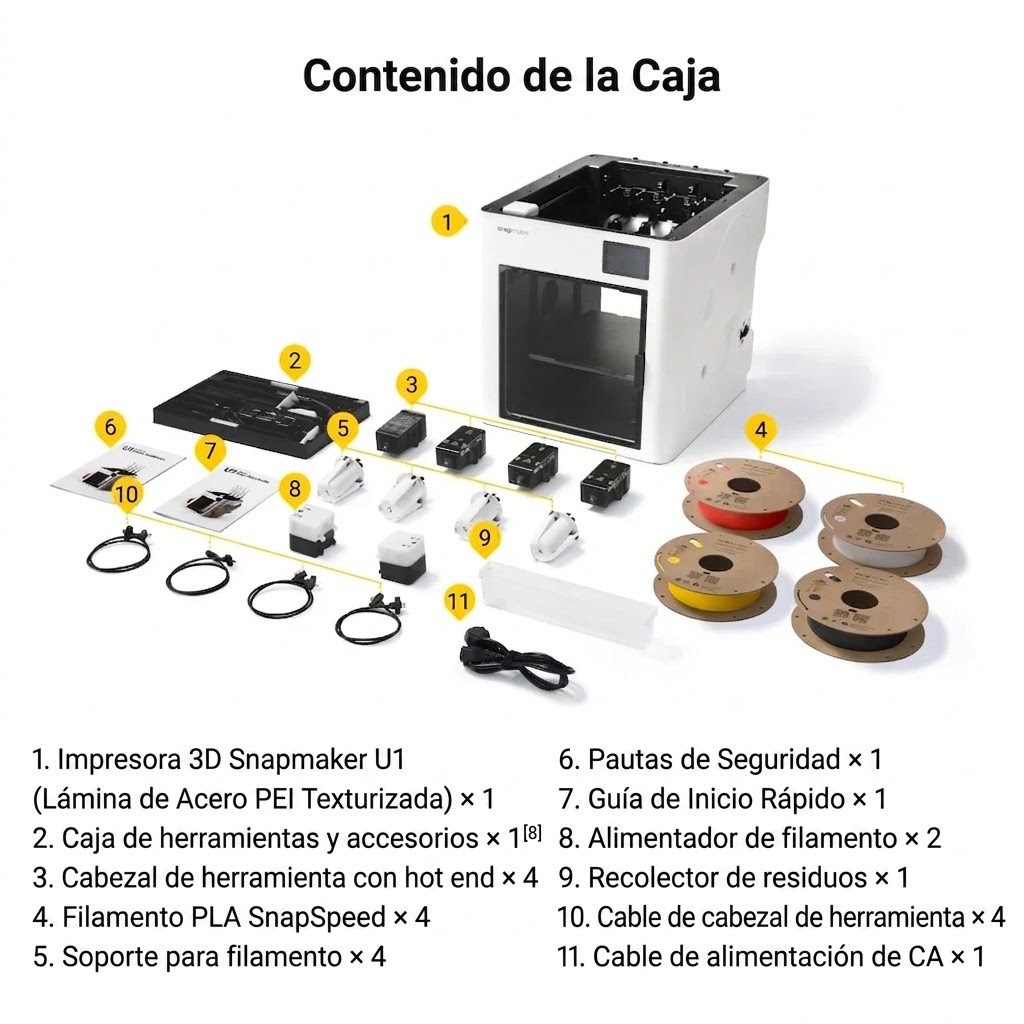 Snapmaker U1 Impresora 3D – Multi Filamento - Imagen 3
