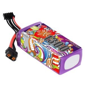 Batería 4S 1300mAh 120C LiHV Gaoneng GNB con conector XT60 vista frontal
