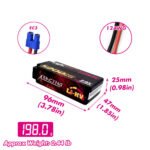 Batería CNHL LiHV 5200mAh 2S 120C Shorty EC3