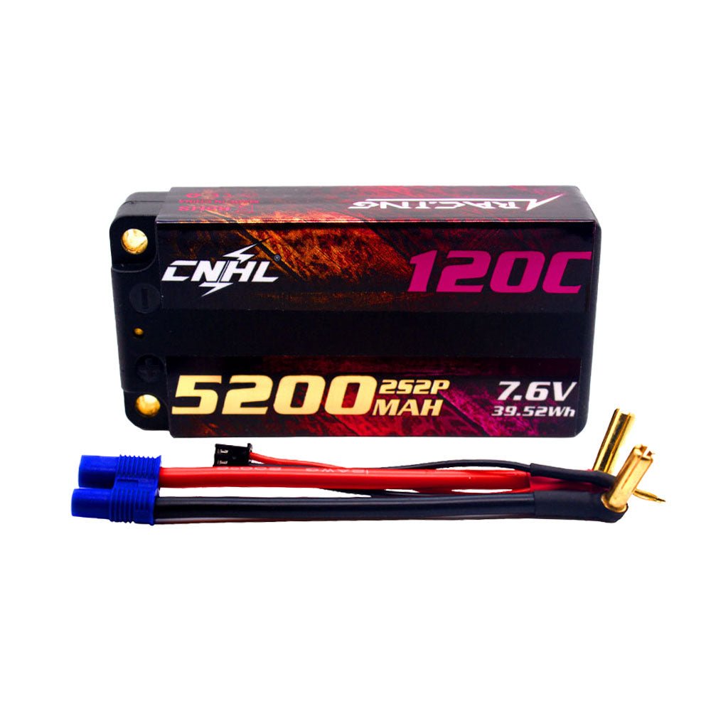 Conector bala de 5.0 mm cableado a enchufe EC3 y balance JST-XH de la batería CNHL LiHV