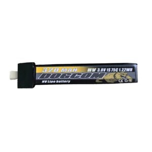 Batería 1S 320mAh 3.8V HV para tinywhoop y micro drones (1 unidad)