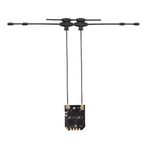 Receptor XR4 Gemini dual-band ExpressLRS de RadioMaster con sus dos antenas T